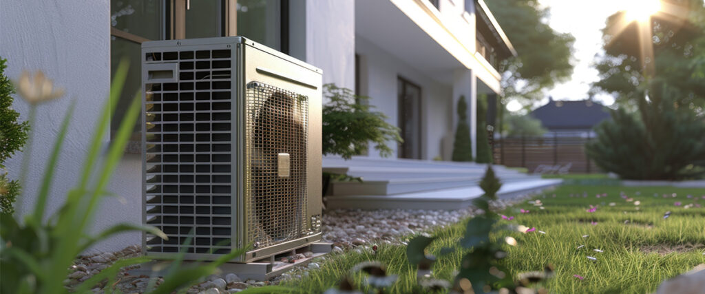 HVAC unit outside home